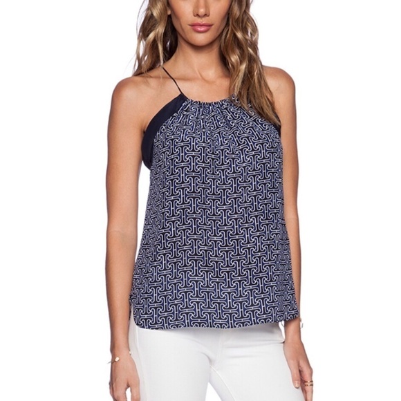 TRINA Turk ERIKO TOP IN INDIGO - Picture 2 of 8